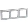 LEGRAND 770353 Valena Alumínium / Ezüst, hármas vízszintes keret