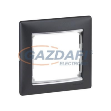 LEGRAND 770391 Valena Fekete / Ezüst, egyes keret keret villanyszerelés
