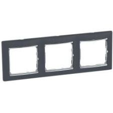 LEGRAND 770393 VALENA keret 3-as fekete/ezüst (770393) villanyszerelés