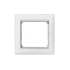LEGRAND 770491 Valena 1-es keret fehér/ezüst (770491)