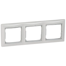 LEGRAND 770493 Valena Fehér / Ezüst, hármas vízszintes keret villanyszerelés