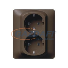 LEGRAND 771231 Galea Life 2x2P+F aljzat gyermekvédelemmel, csavaros, mélybronz villanyszerelés