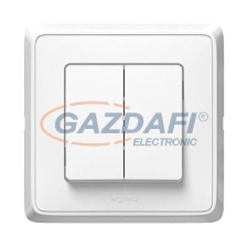 LEGRAND 773805 Cariva csillárkapcsoló kerettel, 230V,fehér villanyszerelés