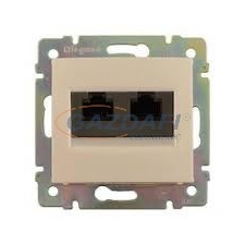 LEGRAND 774133 Valena 2xRJ45 LCS2 Cat.6 FTP aljzat, elefáncsont villanyszerelés