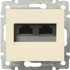 LEGRAND 774139 Valena 2xRJ45 LCS2 Cat5e UTP aljzat, elefántcsont villanyszerelés