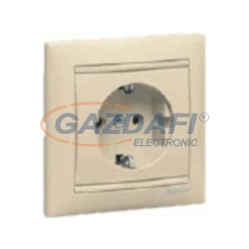 LEGRAND 774323 Valena 2P+F csatlakozóaljzat monoblokk, elefántcsont 230V villanyszerelés