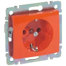 LEGRAND 774373 Valena 2P+F csatlakozóaljzat narancssárga villanyszerelés