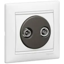 LEGRAND 774433 Valena TV-RD Antenna-csatlakozóaljzat Végzáró, 10dB Fehér villanyszerelés