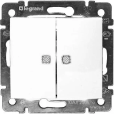 LEGRAND 774445 Valena Csillárkapcsoló Egy Ellenőrzőfénnyel, Fehér villanyszerelés
