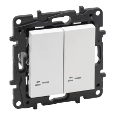 LEGRAND 863115 Niloé Step csillárkapcsoló jelzőfénnyel, 10AX, fehér világítási kellék