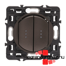 LEGRAND Céliane csillárkapcsoló jelzőfénnyel 10 AX, grafit CG2X067002JF-K világítási kellék