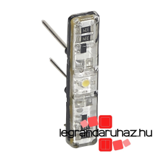 LEGRAND Céliane/Program Mosaic glimmlámpa 230V~, 3mA, fehér egypólusú kapcsolókhoz 067684 villanyszerelés