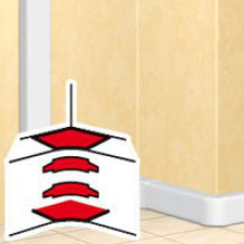 LEGRAND DLP 010650 4 részes belső könyök 50x170-es csatornához villanyszerelés