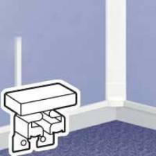 LEGRAND DLP 031207 mini végzáró 32x16mm csat.hoz villanyszerelés