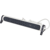 LEGRAND elosztósor Premium 5x2P+F, túlfesz-védelemmel, USB-A+USB-C, 1,5 méter, fehér-fekete (694510)