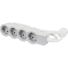 LEGRAND elosztósor Standard 4x2P+F, 3 méter, fehér-szürke (694561) hosszabbító, elosztó