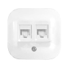 LEGRAND FORIX 2xRJ45 CAT5e UTP IP20 FEHÉR