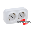 LEGRAND Forix IP21 sínezett 2x2P+F dugalj, biztonsági zsaluval, fehér 782437, Legrand 782437