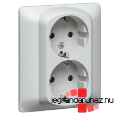 LEGRAND Galea Life 2X2P+F aljzat, csavaros, alumínium 771330 villanyszerelés