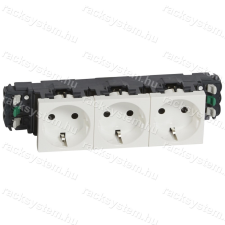 LEGRAND Legrand 077403 Program Mosaic 3x2P+F DLP aljzat, sínezett, rugós, fehér villanyszerelés
