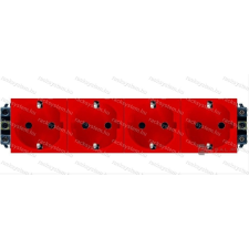 LEGRAND Legrand 077614 Program Mosaic 4x2P+F DLP aljzat, sínezett, csavaros, piros villanyszerelés