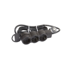 LEGRAND Legrand 695015 ST 3m vezetékkel fekete 3x2P+F elosztósor kábel és adapter