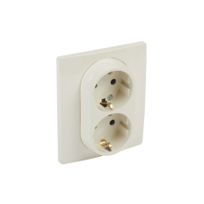 LEGRAND NILOÉ 2x2P+F GYV ALJZAT KÖRMÖS BÉZS villanyszerelés