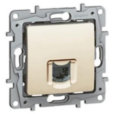 LEGRAND Niloé bézs 1xRJ45 Cat6 UTP informatikai csatlakozóaljzat 764673 villanyszerelés