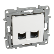 LEGRAND NILOÉ CSATLAKOZÓALJZAT FEHÉR 2XRJ45 CAT.6 UTP villanyszerelés