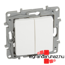 LEGRAND Niloé csillárkapcsoló ellenőrzőfénnyel, körömmel, fehér NF764506E világítási kellék