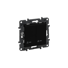 LEGRAND Niloé Step 106+6 kettős váltókapcsoló jelzőfénnyel fekete 863518 villanyszerelés