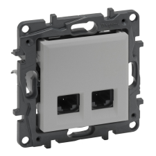 LEGRAND NILOÉ STEP 2xRJ45 Cat.5E UTP ALUMÍN. villanyszerelés