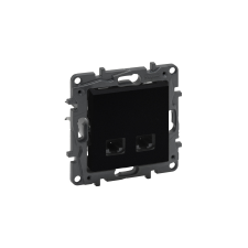 LEGRAND Niloé Step 2xRJ45 Cat.6 UTP csatlakozóaljzat fekete 863564 villanyszerelés