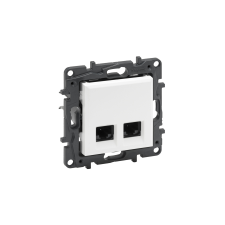 LEGRAND Niloé Step 2xRJ45 Cat.6A UTP csatlakozóaljzat fehér 863168 villanyszerelés