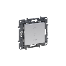 LEGRAND Niloé Step redőny nyomó (2 állású) 6A alumínium 863343 villanyszerelés