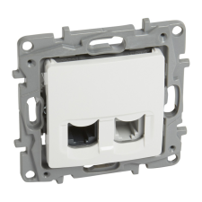 LEGRAND NILOÉ TEL.1xRJ11+1x RJ45 ALJZAT FEH. villanyszerelés