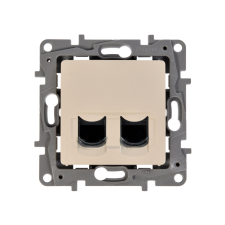 LEGRAND NILOÉ TEL.2xRJ45 Cat6 UTP ALJ BÉZS villanyszerelés