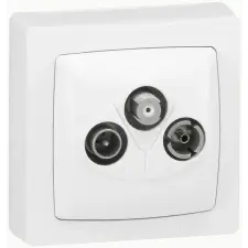 LEGRAND Oteo RJ11 aljzat - 4 pólusú burkolattal, kerettel villanyszerelés