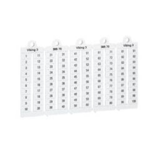 LEGRAND Sorkapocsjelölő 1-100 vízszintes fehér 5mm-modultáv Viking3 LEGRAND - 039510 villanyszerelés