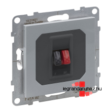 LEGRAND Suno hangszóró-csatlakozóaljzat (2 kivezetéssel) alumínium, Legrand 721392 villanyszerelés