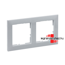 LEGRAND Suno kettős keret alumínium, Legrand 721512 villanyszerelés