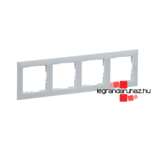 LEGRAND Suno négyes keret alumínium, Legrand 721514 villanyszerelés