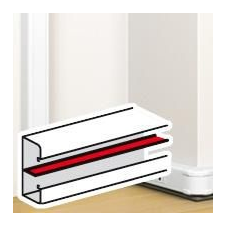 LEGRAND Válaszfal Antimikrobiális Csatornához 075609-Legrand villanyszerelés