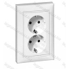 LEGRAND Valena 2X2P+F csatlakozóaljzat fehér 774400