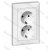 LEGRAND Valena 2X2P+F csatlakozóaljzat fehér 774400