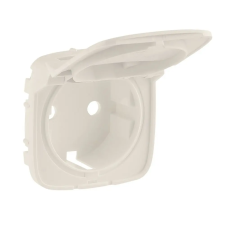 LEGRAND Valena Allure 2P+F csatlakozóaljzat burkolat, csapfedeles, elefántcsont villanyszerelés