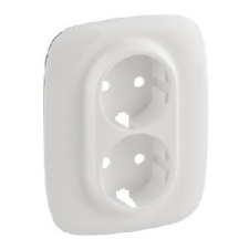 LEGRAND Valena Allure 2x2P+F aljzat monobloc burkolat + kerettel, Fehér 1db világítási kellék