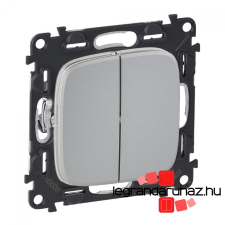 LEGRAND Valena Allure csillárkapcsoló 10 AX alumínium, AA752005 világítási kellék