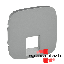 LEGRAND Valena Allure RJ11/RJ45 aljzat burkolat, Alumínium 755417 villanyszerelés