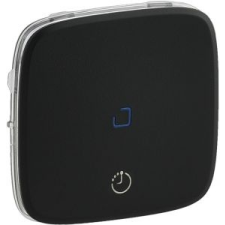 LEGRAND Valena Allure Világítás+Szellőzés Kapcsoló Burkolat, Fekete 755218-Legrand villanyszerelés